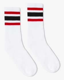 Socco Skate Socks - Sport Socks With Red And Black Stripe, HD Png Download, Free Download