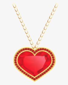 Svg Stock Heart Chain Clipart - Transparent Background Necklace Clipart, HD Png Download, Free Download