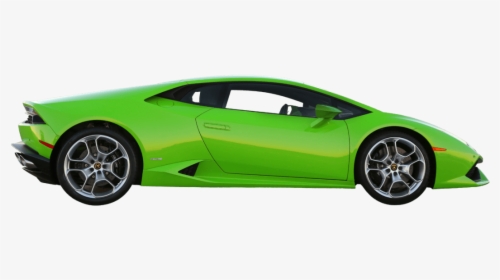 Lamborghini Huracan - Green Lamborghini Side View, HD Png Download, Free Download