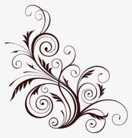 Brown Floral Png Template - Flower Design Pattern Png, Transparent Png, Free Download