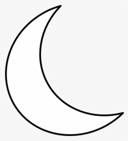 Moon Crescent Png -crescent Shape Clip Art At Clker - White Crescent Moon Shape, Transparent Png, Free Download