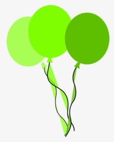 Globos, Verde, Fiesta De Cumpleaños, Celebración - Green Balloons Clip Art, HD Png Download, Free Download