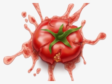 Splatter Clipart Ketchup - Tomato Splat Png, Transparent Png, Free Download