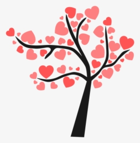 Tree, Heart, Hearts, Love, Red, Red Hearts - Arbol De Corazones Png, Transparent Png, Free Download