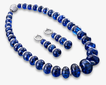 Tanzanite Necklace And Earring - New Design Necklace Simple Design, HD Png Download, Free Download