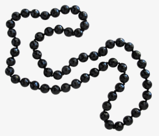Bead,fashion Accessory,jewellery,body Jewelry,religious - Black Beads Long Necklace, HD Png Download, Free Download