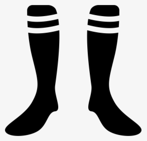 Football Socks With White Lines Design - Medias De Futbol Dibujo, HD Png Download, Free Download