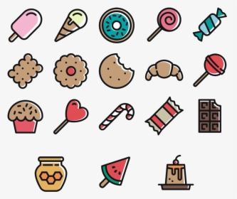 Ice Cream Candy Dessert Icon - Candy And Dessert Clipart, HD Png Download, Free Download