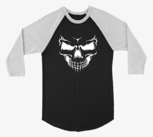 Smiling Skull Three-quarter Raglan - Survived The Battle Of Winterfell, HD Png Download, Free Download