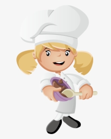 Transparent Cooking Ingredients Clipart - Cartoon Chef Cooking, HD Png Download, Free Download