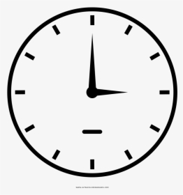Clock Face Coloring Page - Free Clip Art Clock Faces, HD Png Download, Free Download