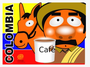 Cup,coffee Cup,orange - Cartoon, HD Png Download, Free Download