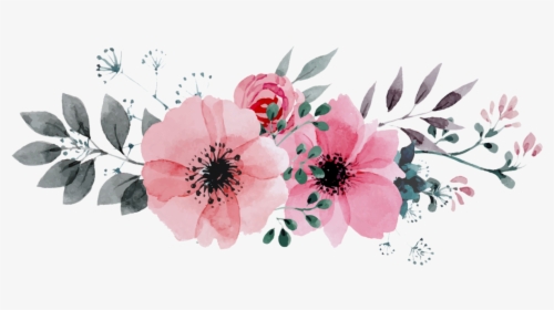 Clip Art Png For Free - Watercolor Flowers Png, Transparent Png, Free Download