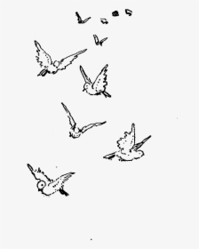 Dove Drawing At Getdrawings - Cute Flying Bird Drawing, HD Png Download, Free Download