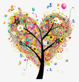 Transparent Heart Tree Png - Arbre De Vie Coeur, Png Download, Free Download