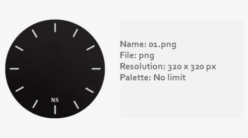 Watch Face Template Png - Circle, Transparent Png, Free Download