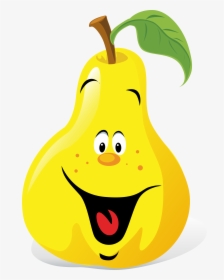 Face Clipart Pear - Cartoon Pear Clipart, HD Png Download, Free Download