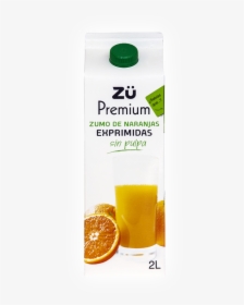 Zü Premium Zumo De Naranjas Exprimidas Sin Pulpa - Orange Drink, HD Png Download, Free Download