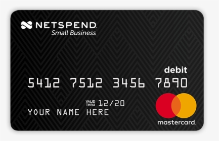 Netspend Small Business Prepaid Mastercard - Credit Card, HD Png Download, Free Download