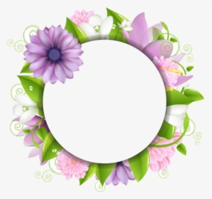 Flower Borders And Frames Clipart - Design Flower Vector Background, HD Png Download, Free Download