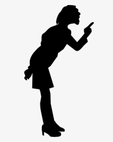 Silhouette Screaming Clip Art - Angry Person Silhouette Png, Transparent Png, Free Download