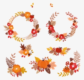 Autumn Leaf Wreath Transparent, HD Png Download, Free Download