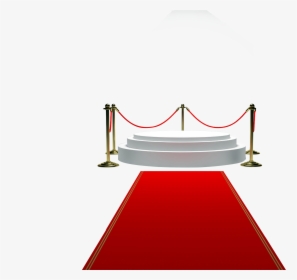 Podium Clipart Red Carpet - Alfombra Roja Png, Transparent Png, Free Download