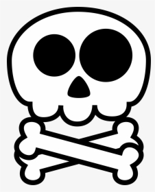 Cartoon Skull Clipart, Explore Pictures - Skull And Crossbones Cute, HD Png Download, Free Download