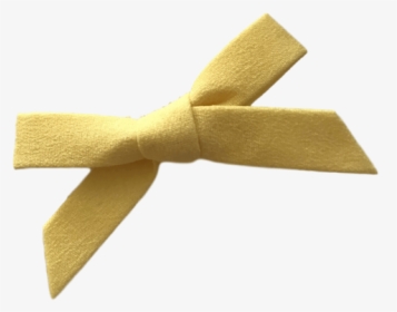 Yellow Fabric Bow - Yellow Hair Bow Transparent, HD Png Download, Free Download