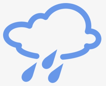 Cloudy, Rainy, Rain, Drops, Raindrops, Clouds, Overcast - Weather Forecast Symbols Foggy, HD Png Download, Free Download