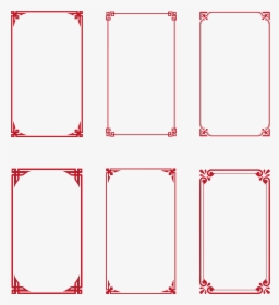 Simple Chinese Style Border Creative Classical Red - Chinese Line Vector Png, Transparent Png, Free Download