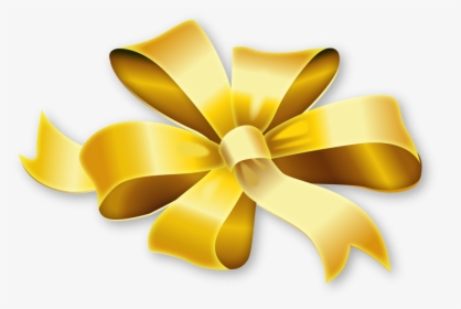 Gold Gift Ribbon Png, Transparent Png, Free Download