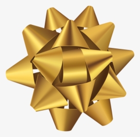 Gold Bow Png, Transparent Png, Free Download