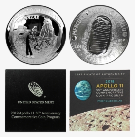 2019 Apollo 11 50th Anniversary Commemorative Silver - 2019 Apollo 11 50th Anniversary Half Dollar Set, HD Png Download, Free Download