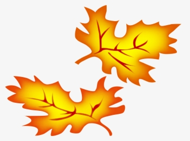 Fall Leaves Border Clipart Free Clipart Images - Simple Autumn Leaves Clipart, HD Png Download, Free Download