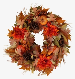 Fall Door Wreath, HD Png Download, Free Download
