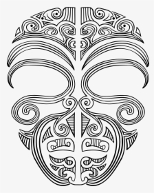 Tiki Vector Border - Maori Face Tattoo Designs, HD Png Download, Free Download