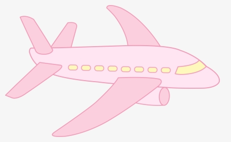 Cute Pink Airplane - Pink Airplane Clipart, HD Png Download, Free Download