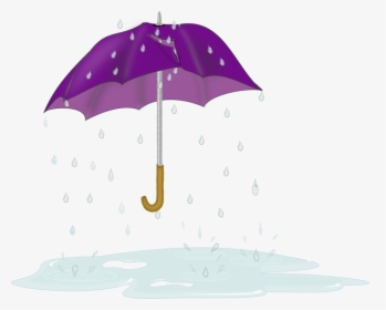 Pink,umbrella,purple - Umbrella And Rain Clip Art, HD Png Download, Free Download