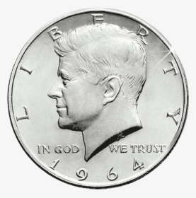 Pre-1964 90% Silver Us Half Dollar - 1964 Kennedy Half Dollar Gold And Silver, HD Png Download, Free Download