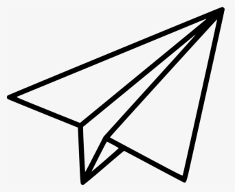 Black Shape Paper Plane - Paper Airplane Clipart Png, Transparent Png, Free Download