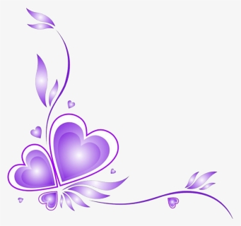 #mq #purple #love #hearts #heart #vector #border #borders - Love Border Design Png, Transparent Png, Free Download