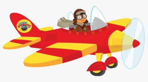 Cartoon Airplane 2png - Amelia Earhart Plane Cartoon, Transparent Png, Free Download