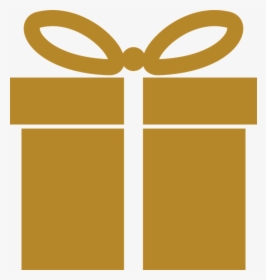 Gold, Icon, Present, Gift, Wrapped, Christmas, Holiday - Gold Gift Icon, HD Png Download, Free Download