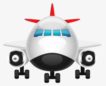 Transparent Airplane Transparent Png - Front View Of Airplane, Png Download, Free Download