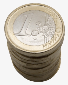 Stack Of Euro Coins, HD Png Download, Free Download
