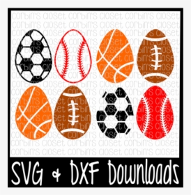 Free Easter Egg Svg * Football Egg * Soccer Egg * Basketball - Graphic Design, HD Png Download, Free Download