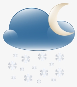 Snowy Cloud Night Weather Icon Png Clip Art, Transparent Png, Free Download