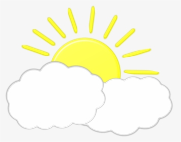 Sun Behind Clouds Icons Png - Cloud With Sun Transparent, Png Download, Free Download