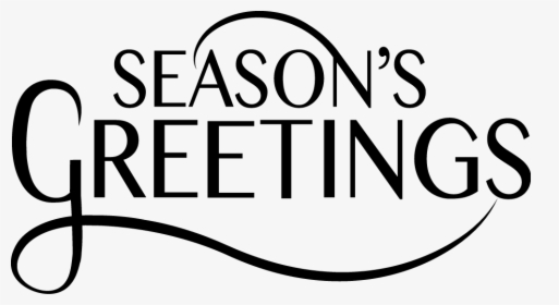 Download Seasons Greetings Clip Art Black And White - Seasons Greetings Logo Png, Transparent Png, Free Download